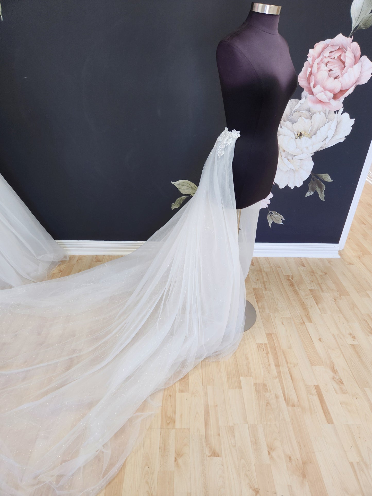 Glitter Tulle Detachable Half Skirt Wedding Dress Skirt