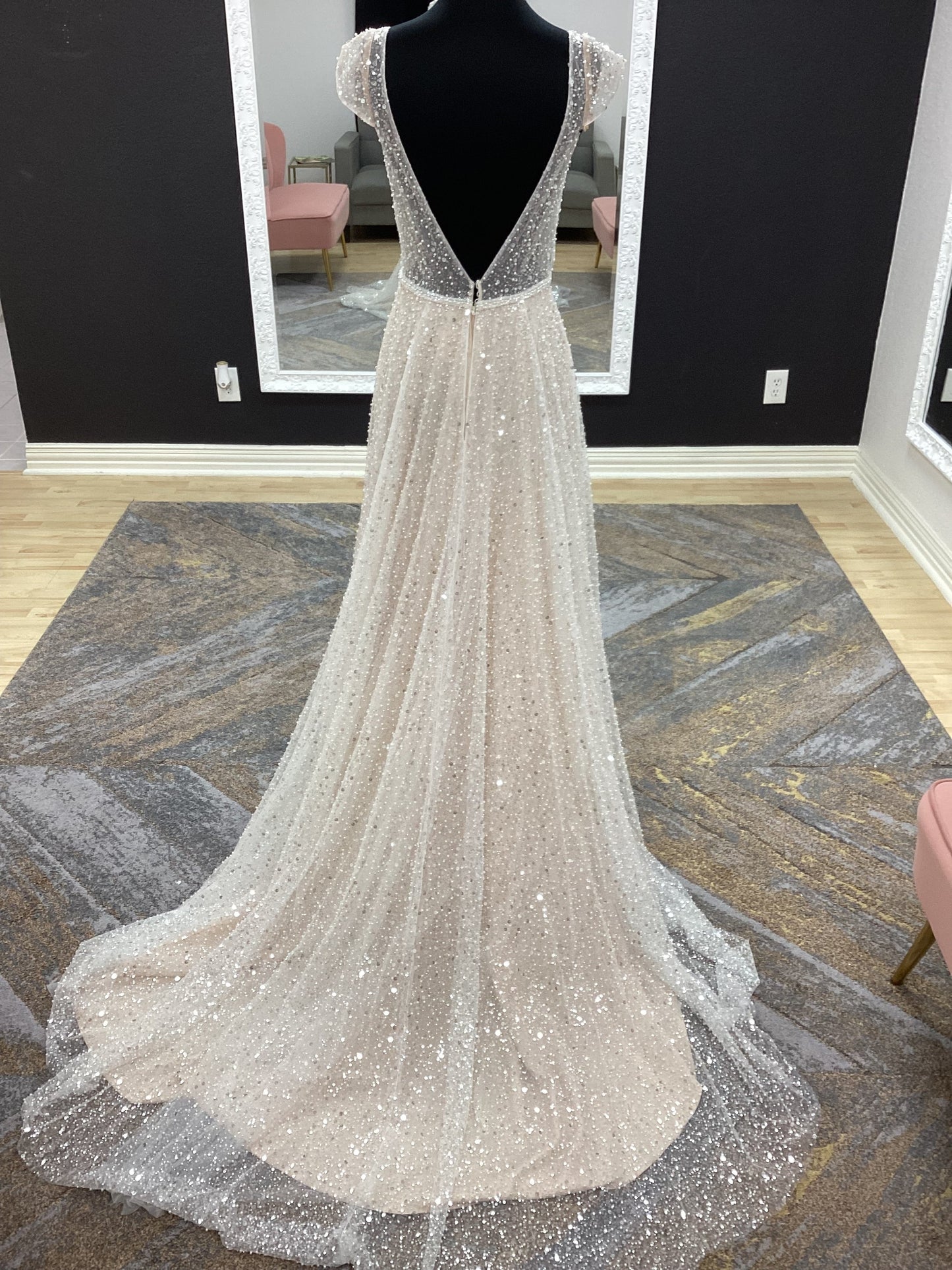 Fully Beaded A-line Wedding Dress