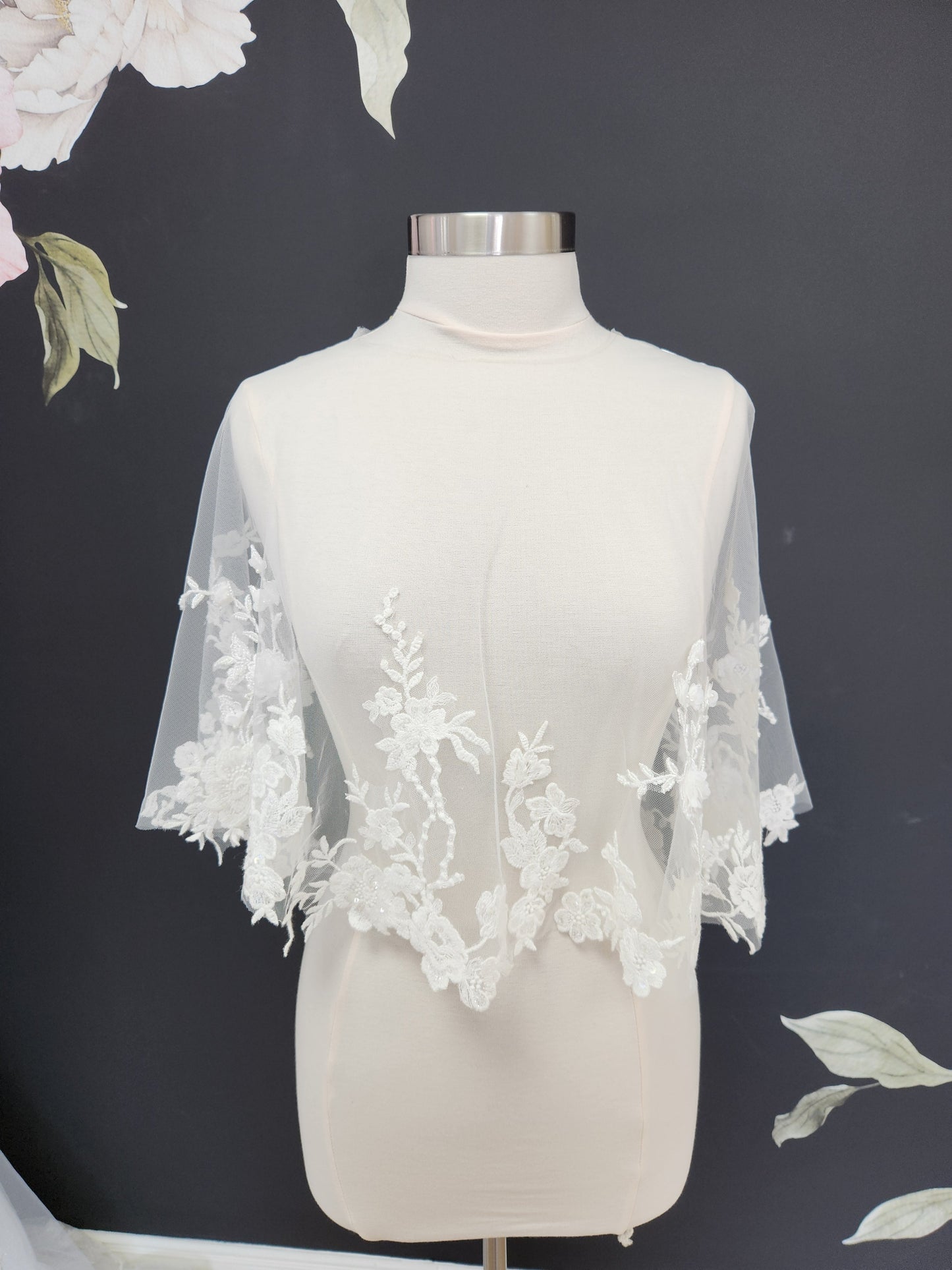 Floral Lace Caplette