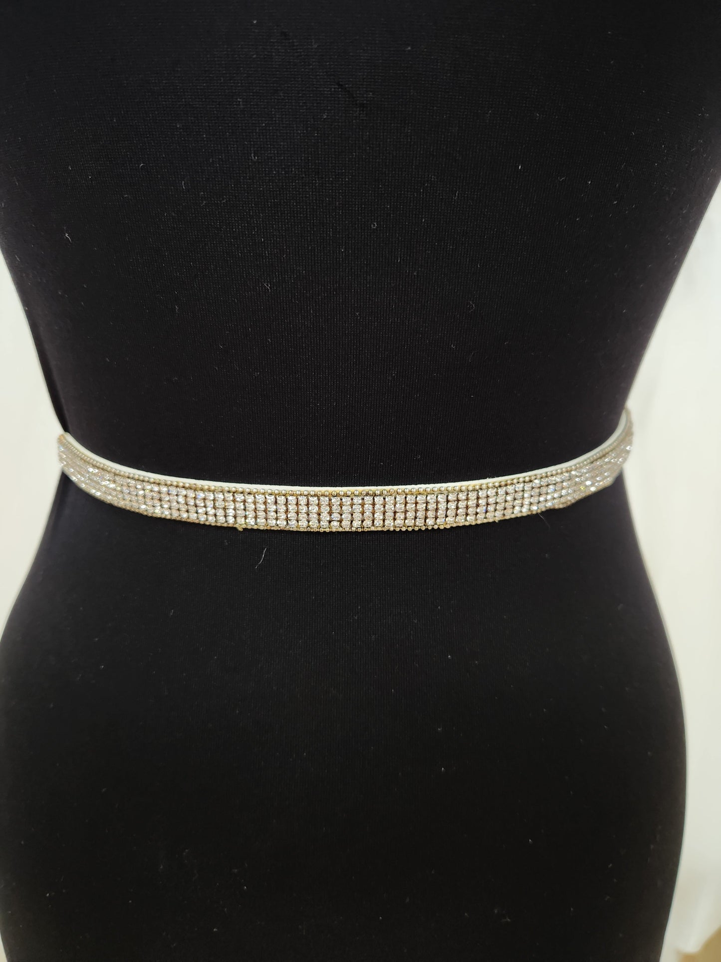 Skinny Rhinestone Belt