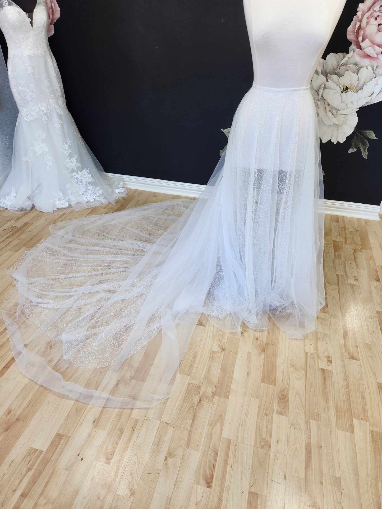 Glitter Tulle removable skirt