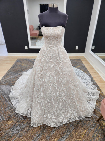 Strapless Lace Wedding Dress