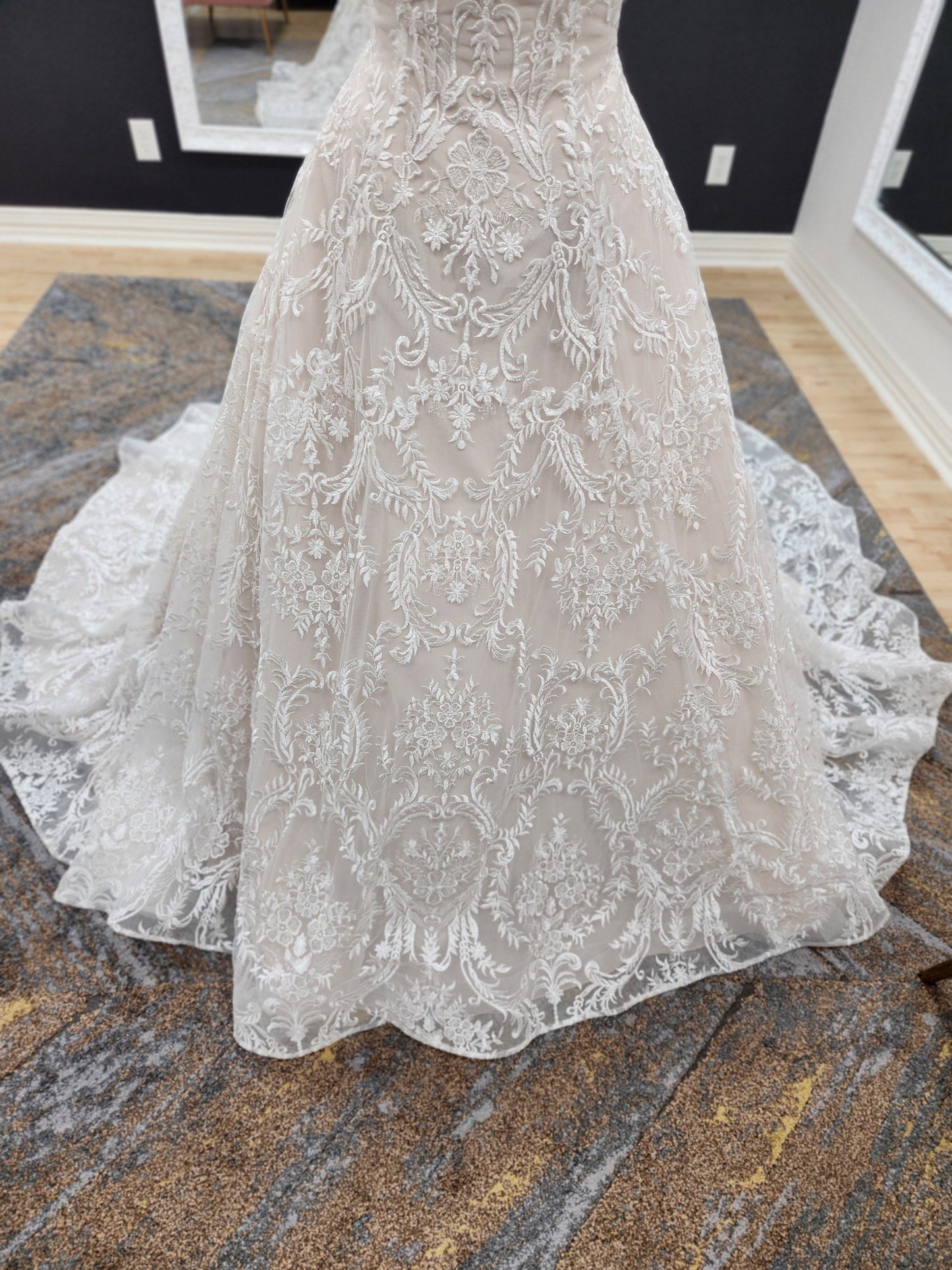 Strapless Lace Wedding Dress