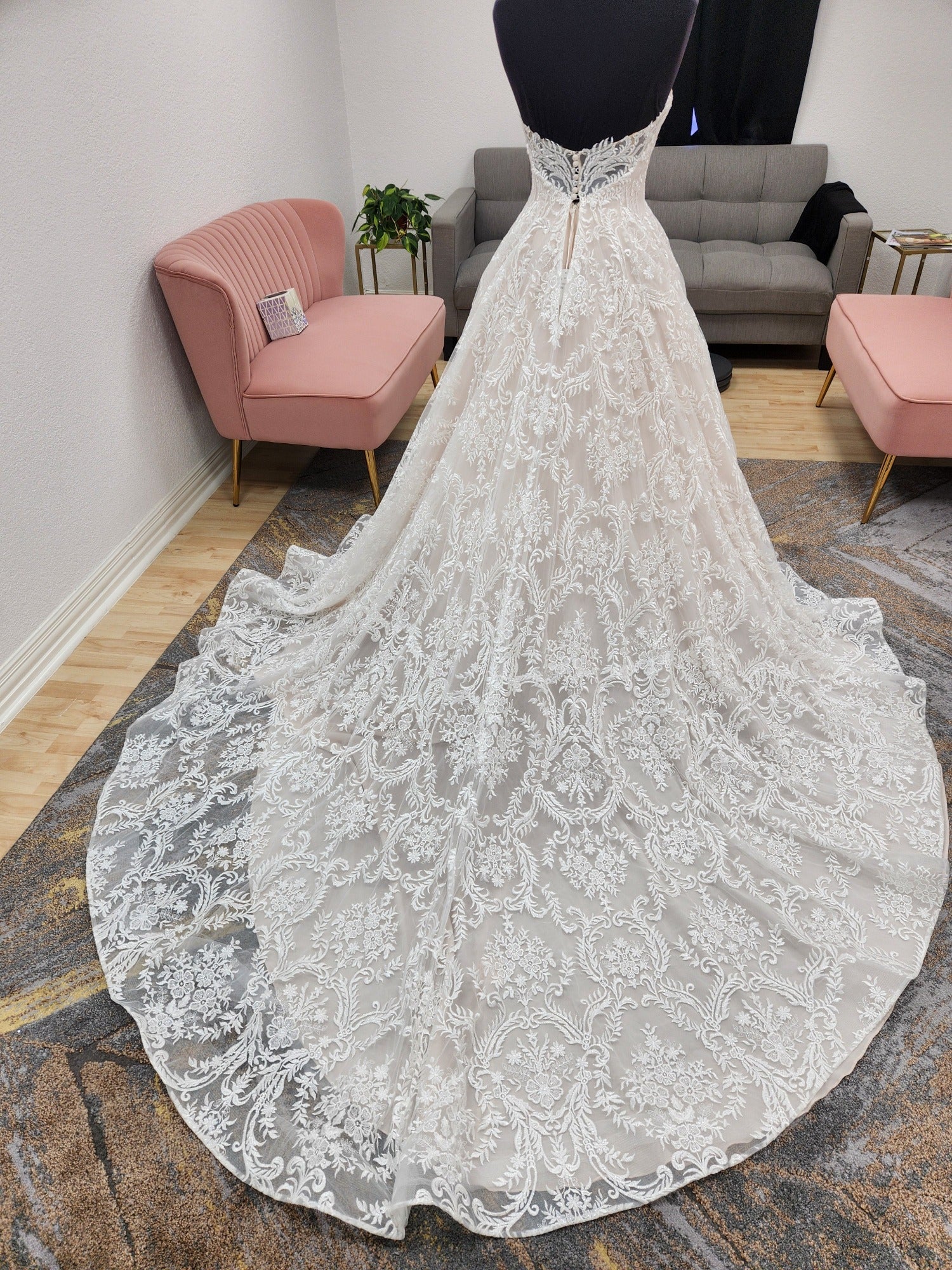 Strapless Lace Wedding Dress