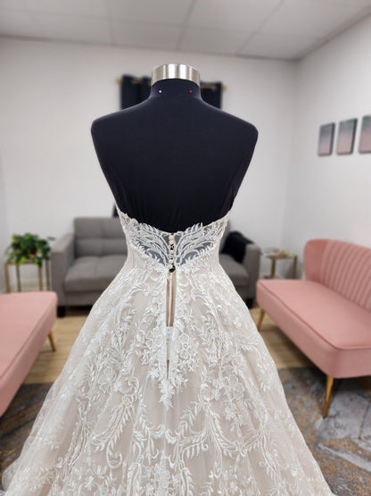 Strapless Lace Wedding Dress