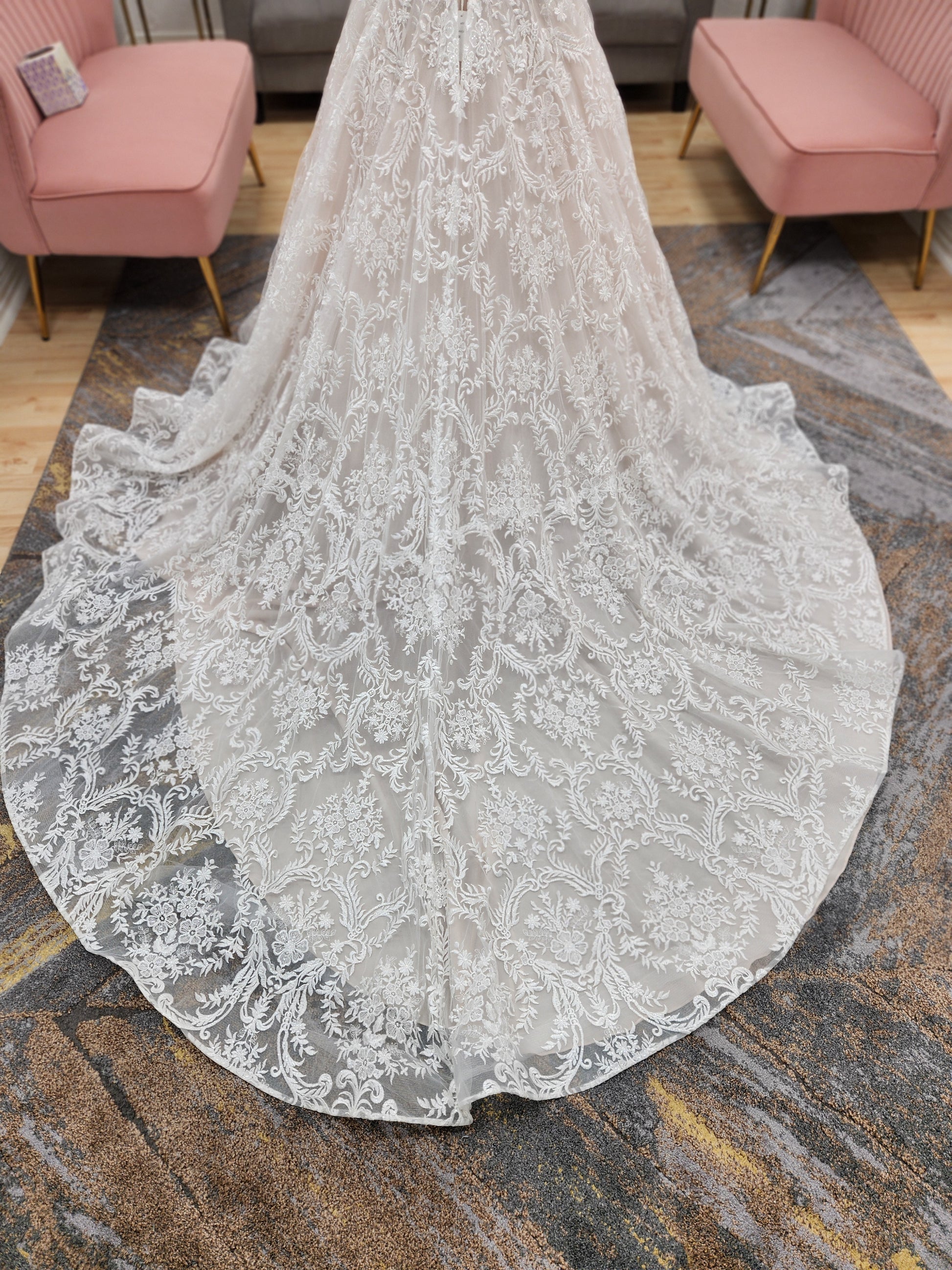 Strapless Lace Wedding Dress