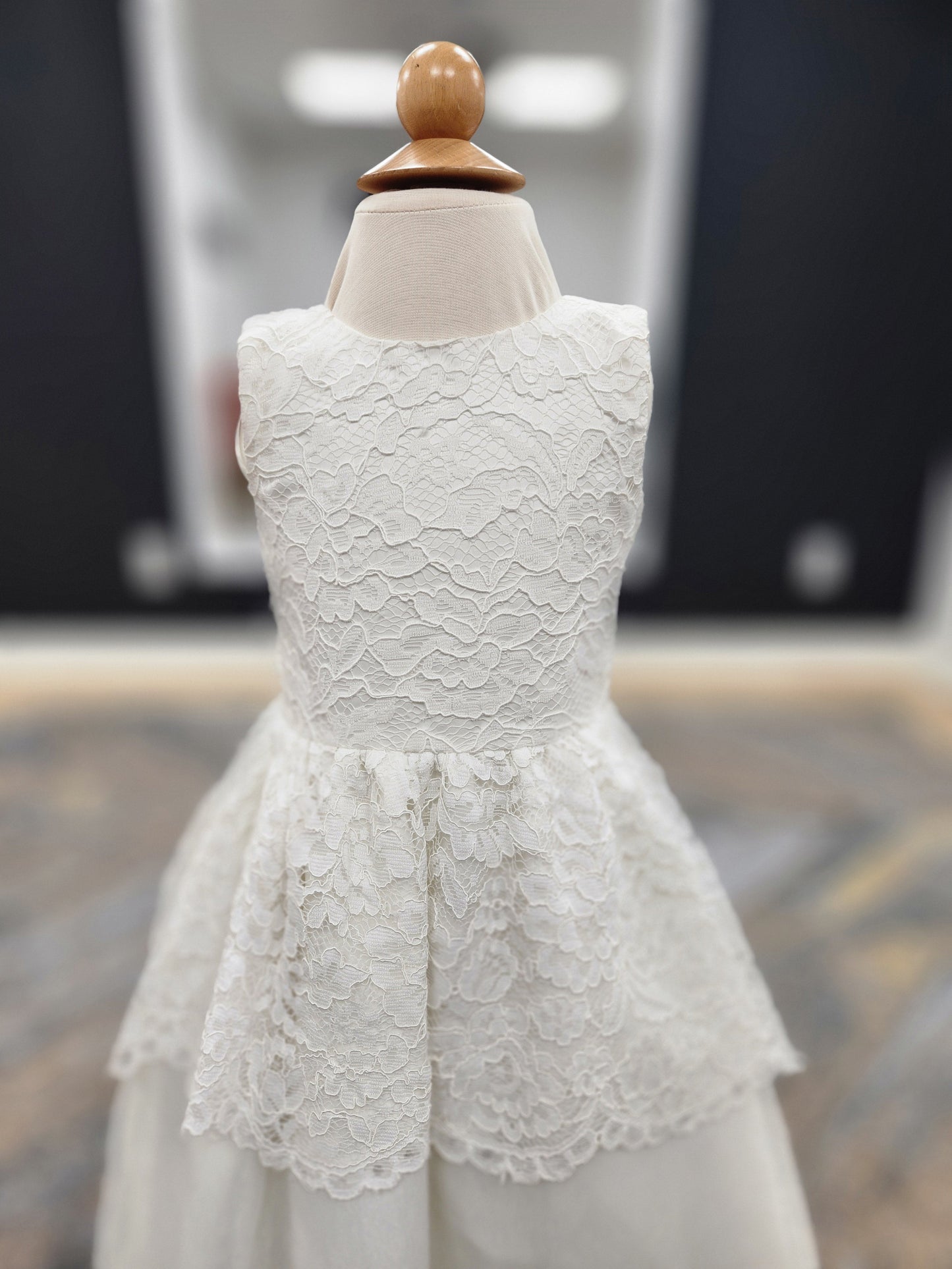 Layered Lace and Organza Flowergirl Dress