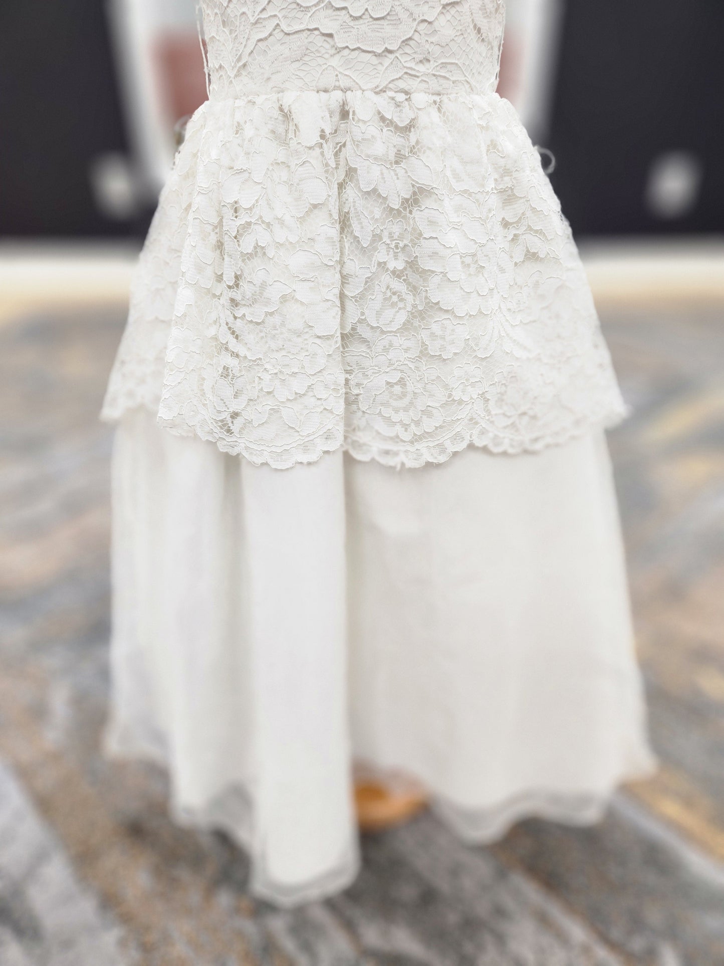Layered Lace and Organza Flowergirl Dress
