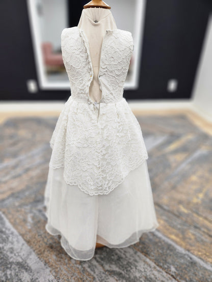 Layered Lace and Organza Flowergirl Dress