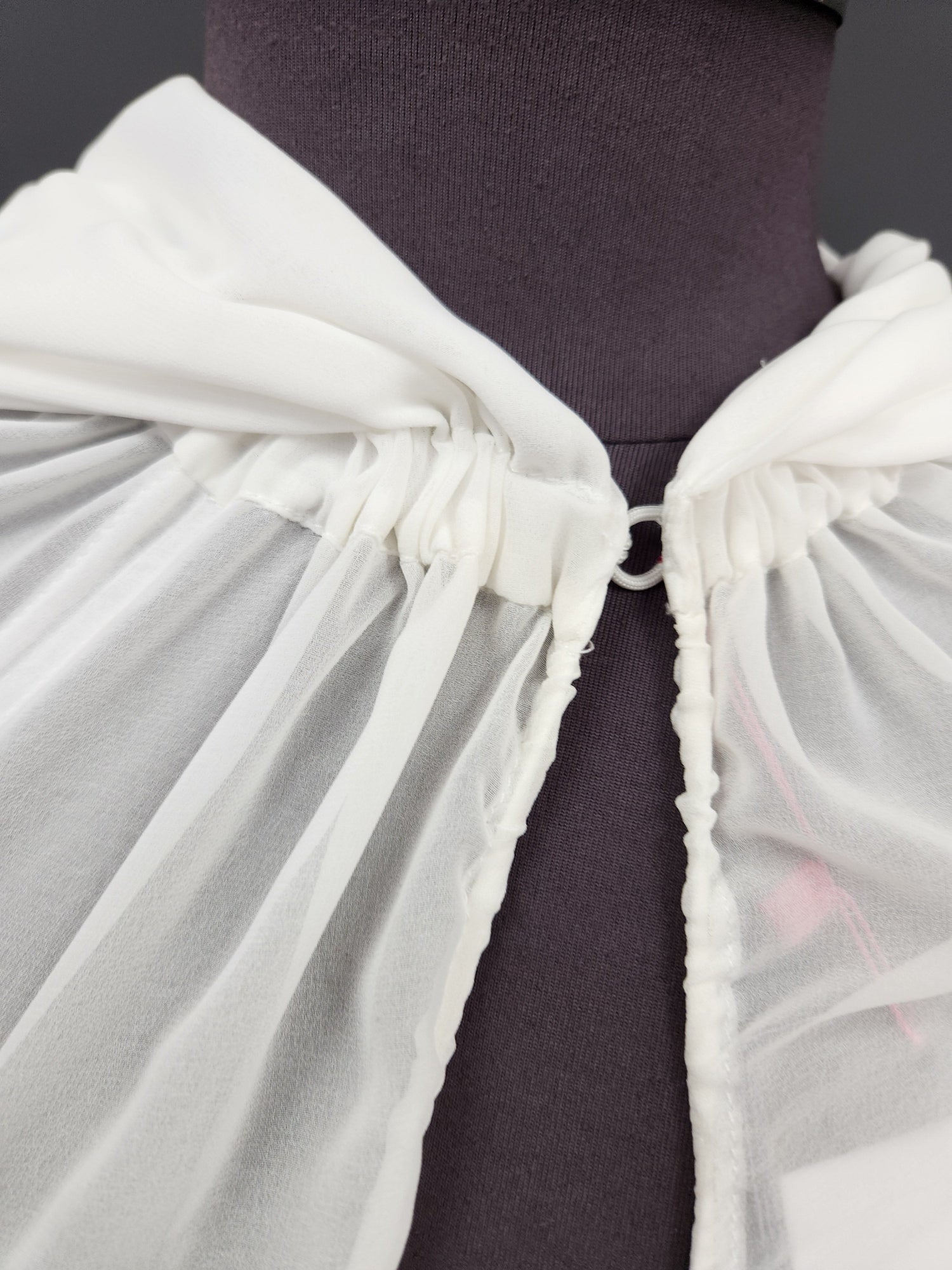 Hooded Chiffon Cape Bolero Jacket