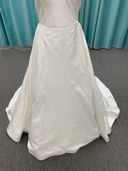 4850 Paloma Blanca Silk Wedding Dress Aline pockets spaghetti straps  Paloma Blanca 4850