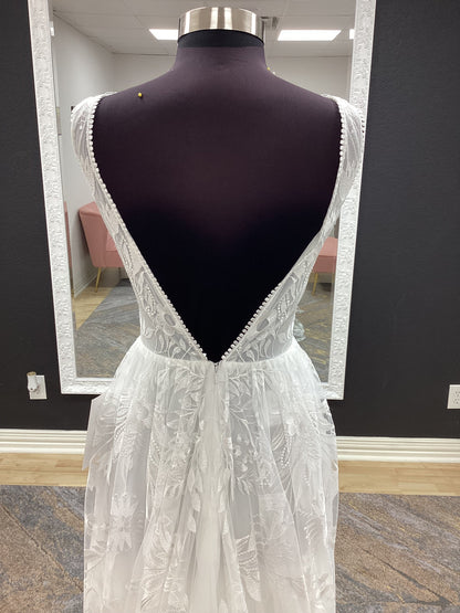 Western All Lace A-Line Wedding Dress