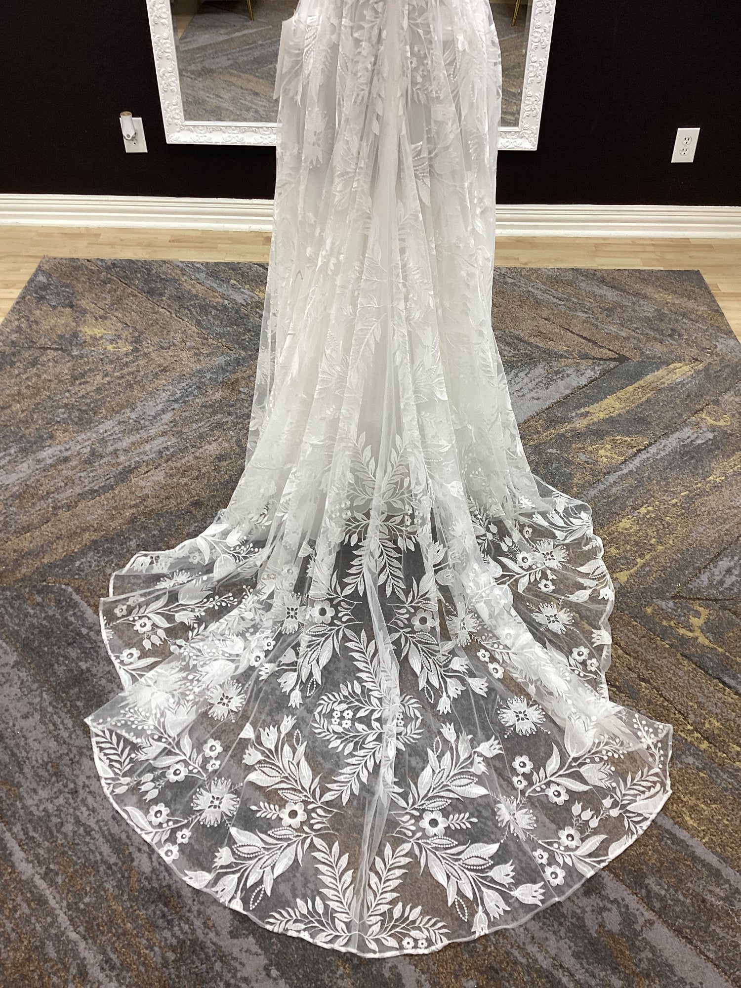 Western All Lace A-Line Wedding Dress
