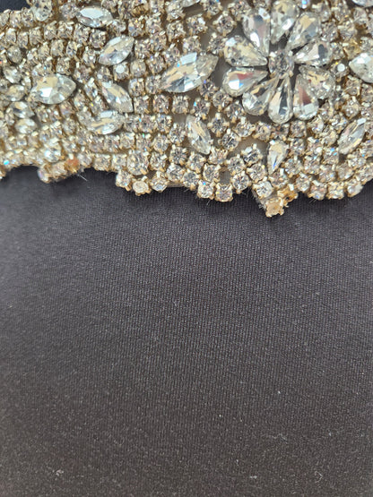Large Rhinestone  Wedding Dress  Belt