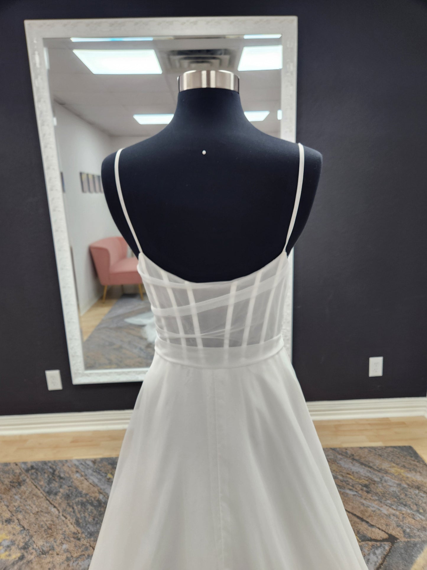 Organza Aline with Colorful Embroidery Wedding Dress