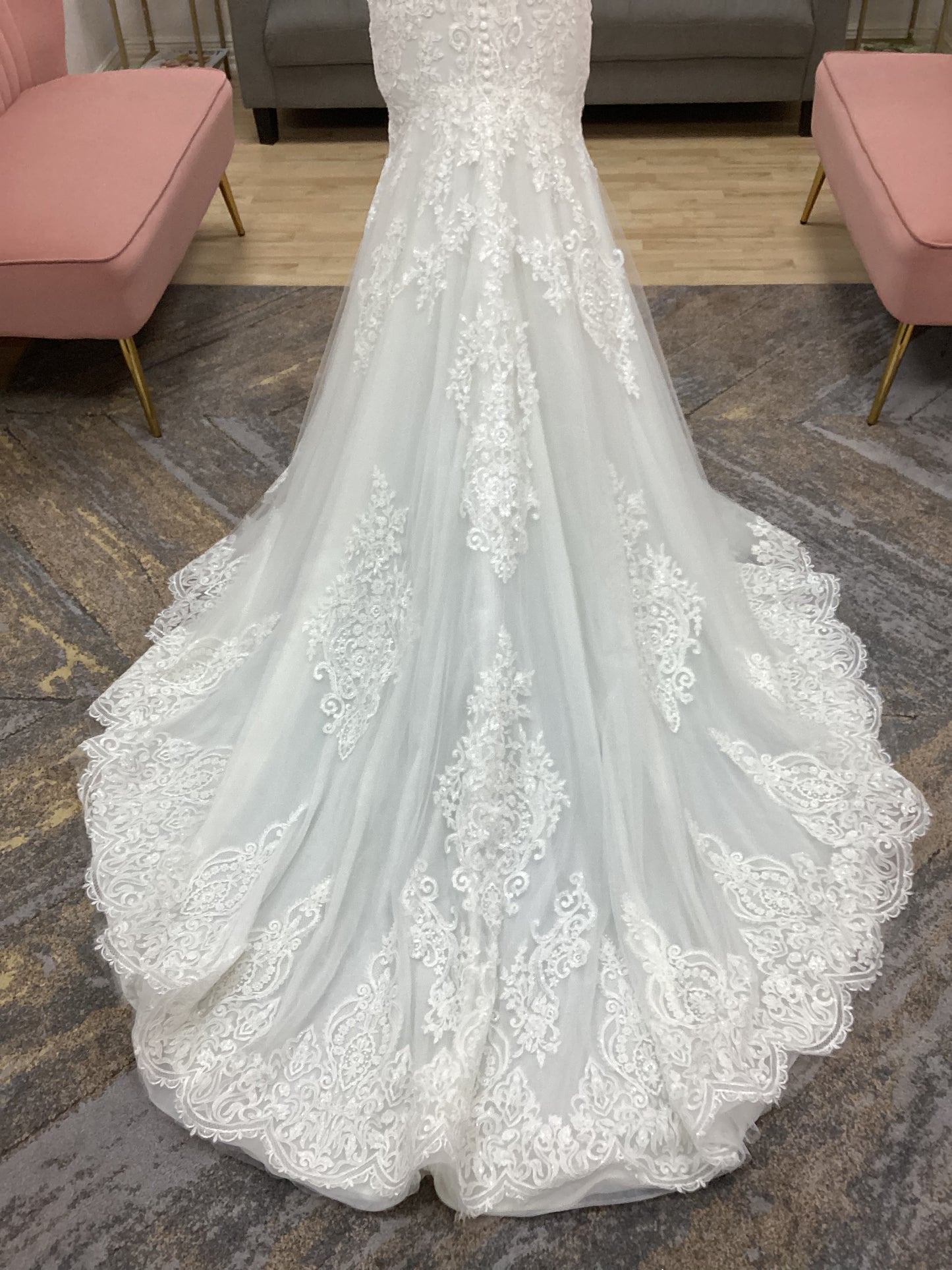 Morilee Calista Style 2901 Mermaid Wedding Dress with Detachable Sleeves