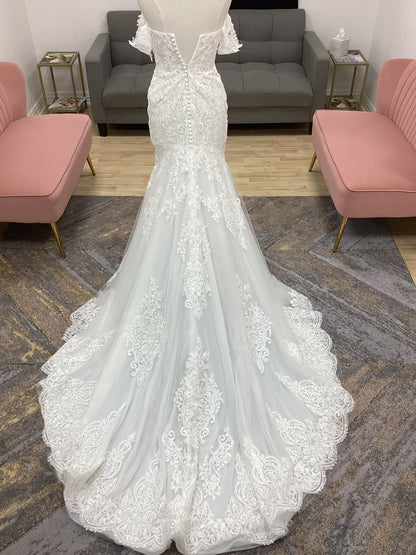 Morilee Calista Style 2901 Mermaid Wedding Dress with Detachable Sleeves
