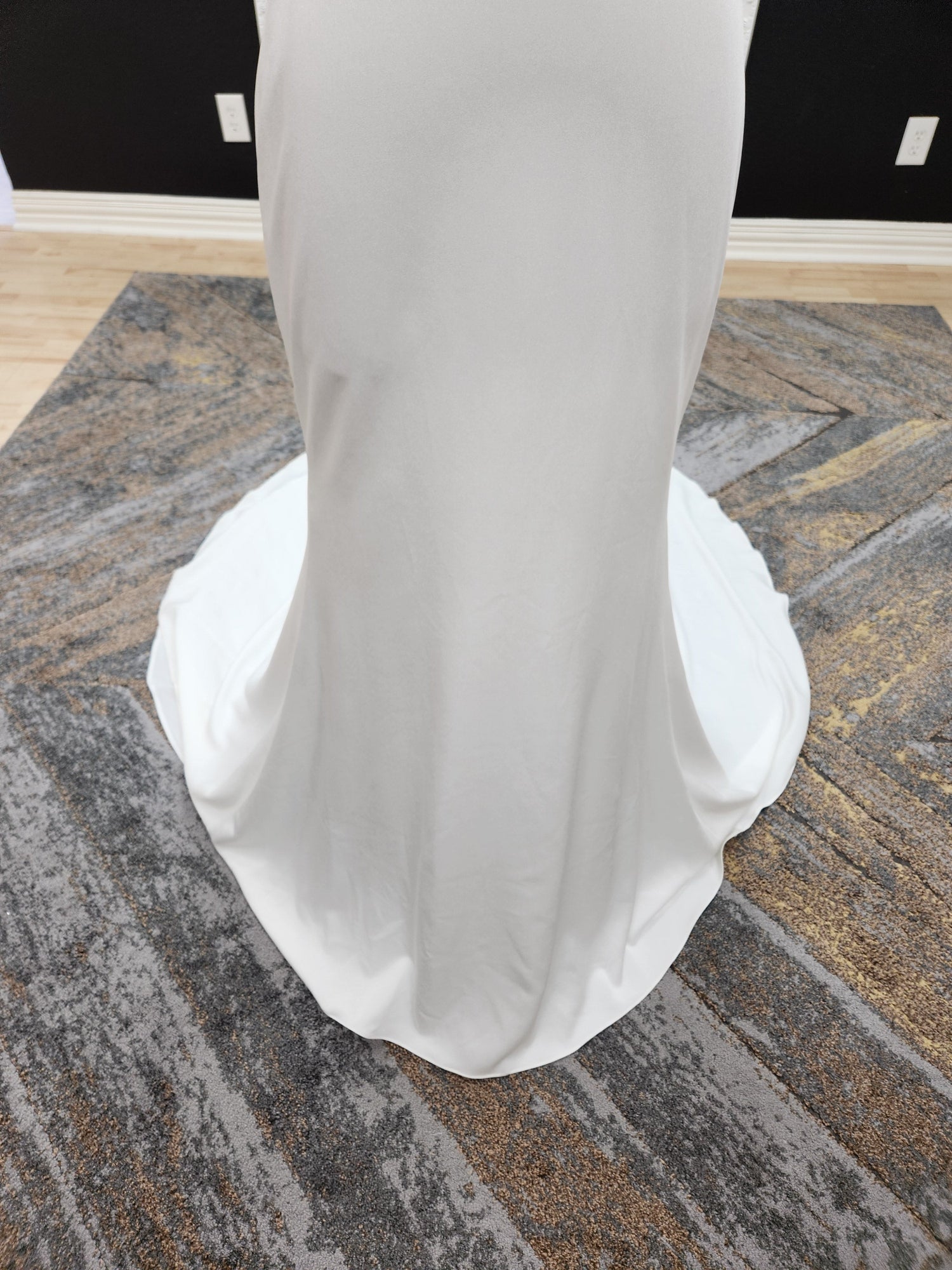 Silky Satin Fitted Wedding Dress