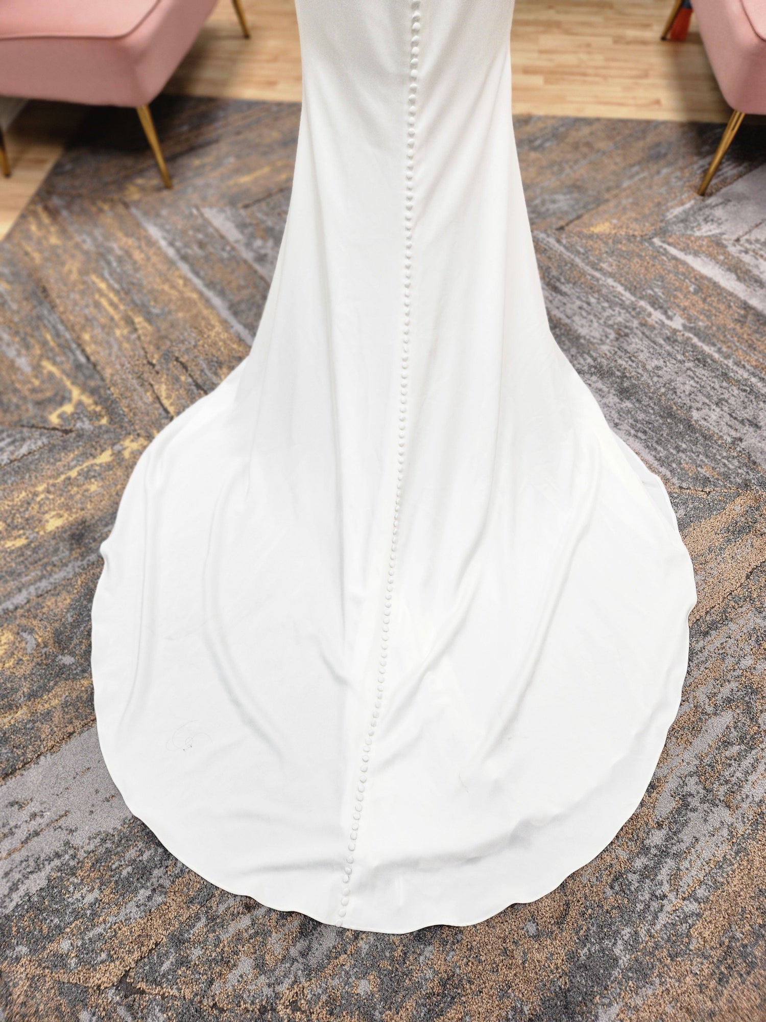 Silky Satin Fitted Wedding Dress