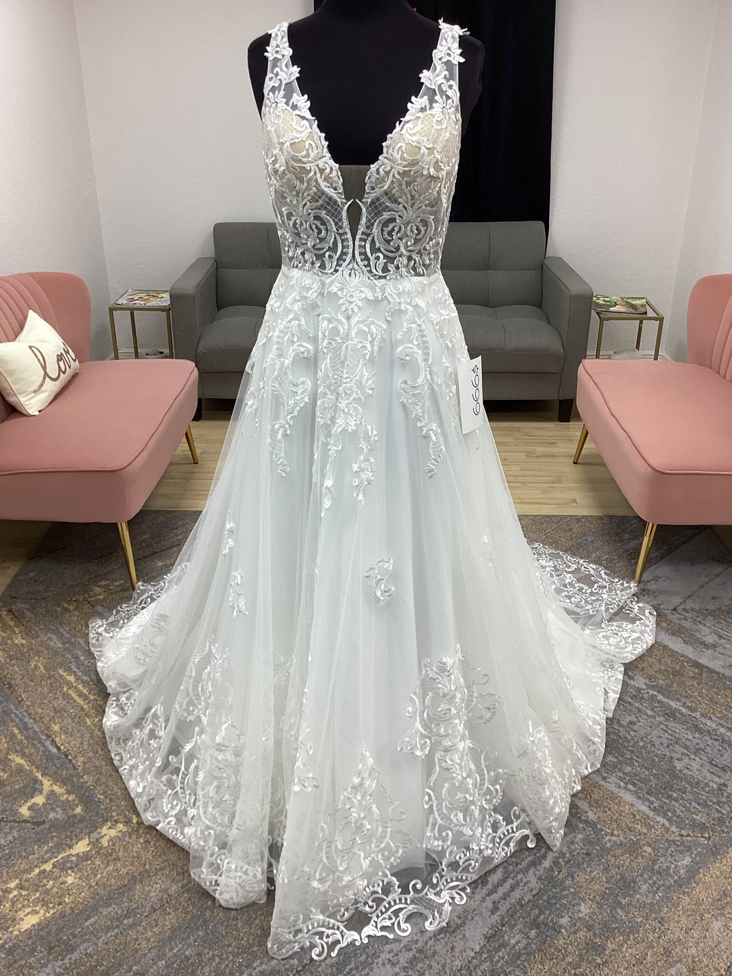 Western lace A-line Wedding Dress