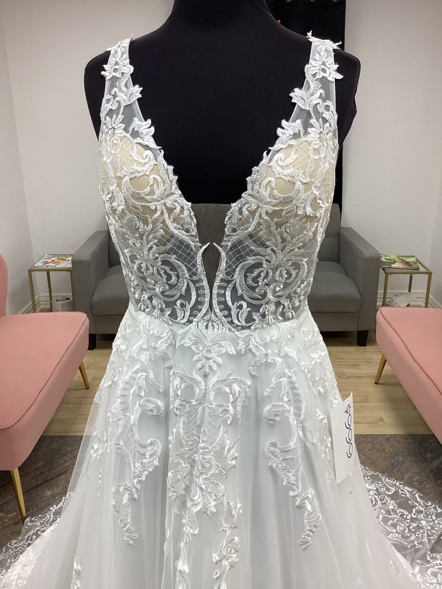 Western lace A-line Wedding Dress