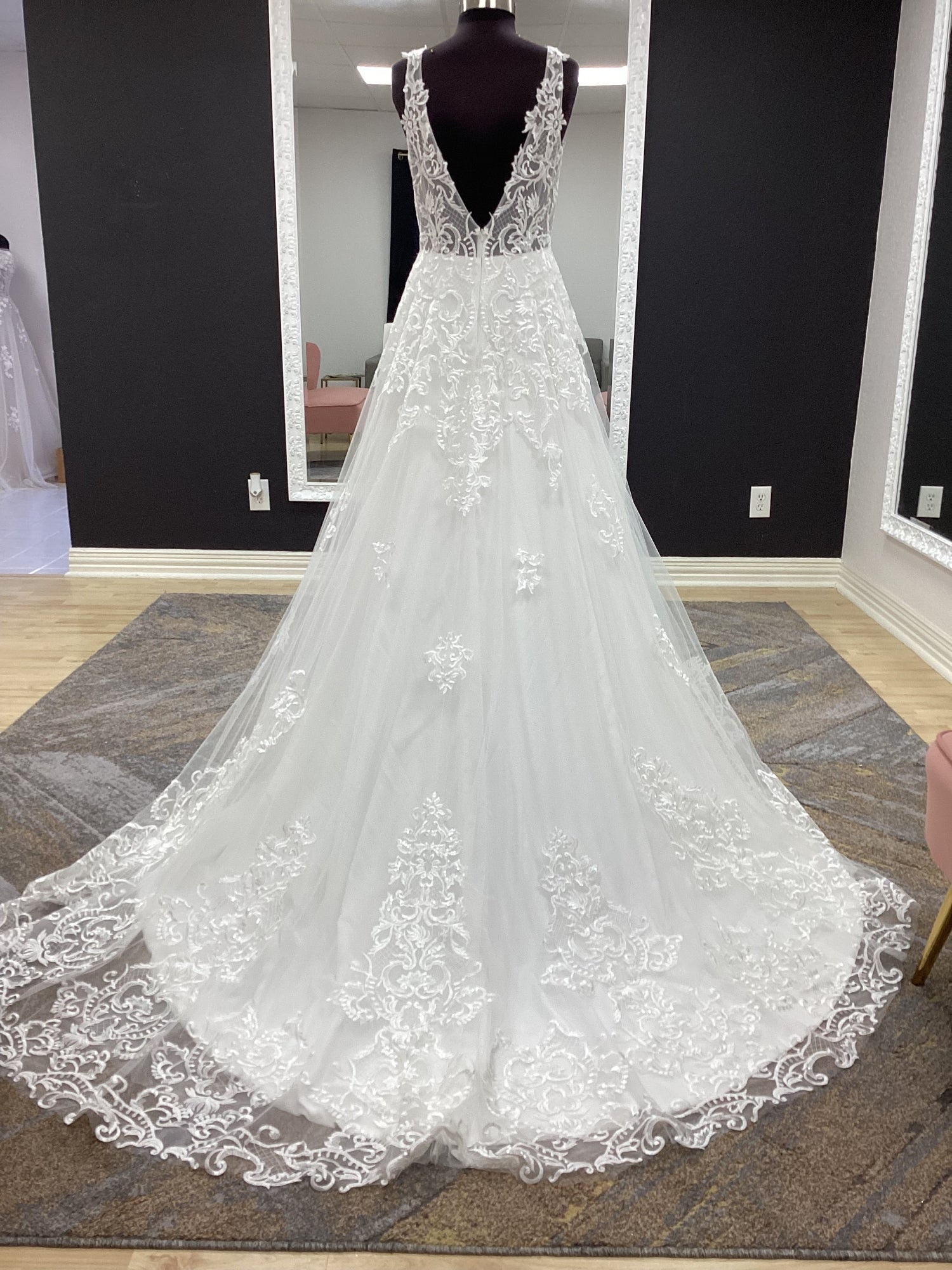 Western lace A-line Wedding Dress