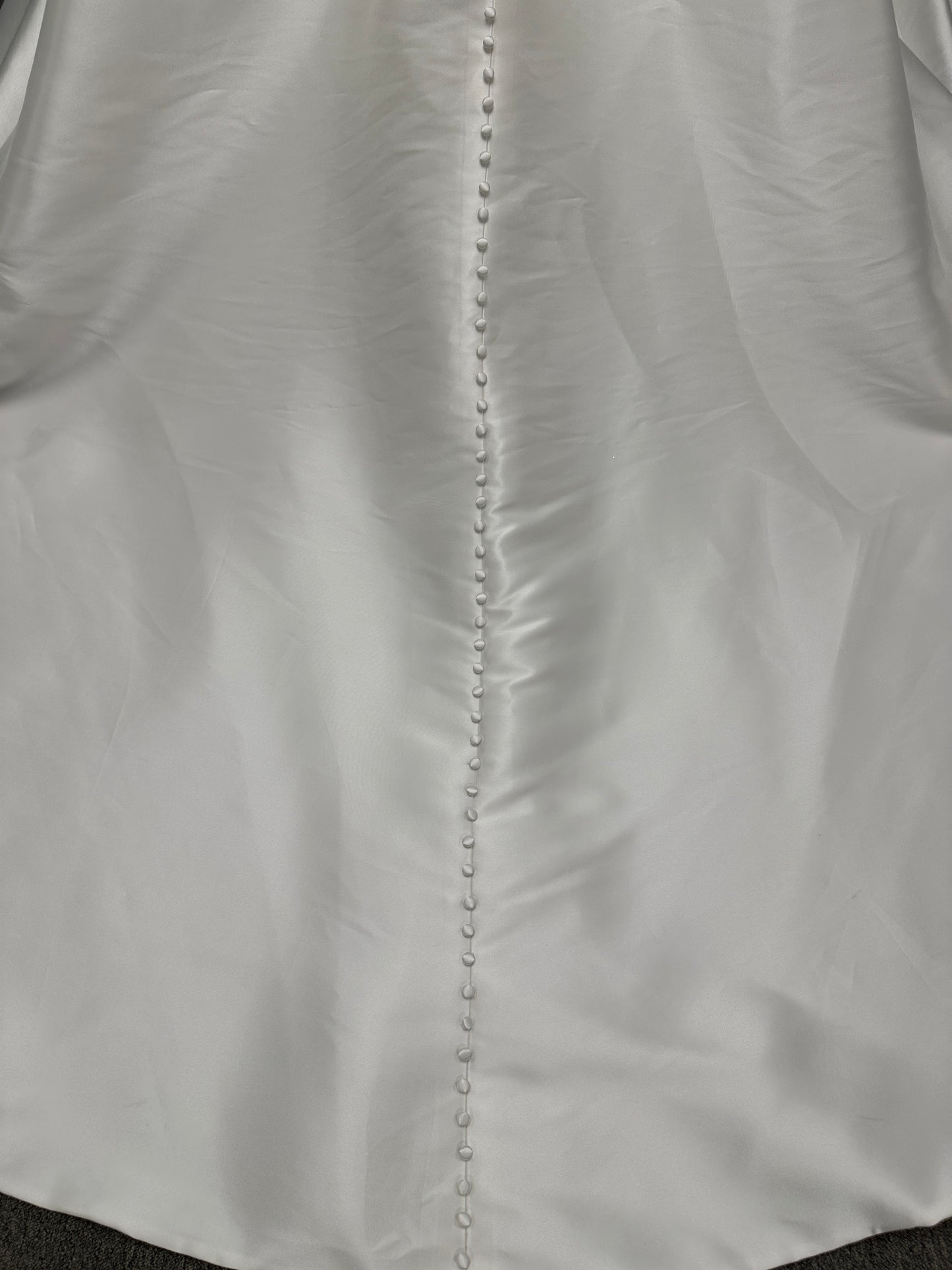 Essense of Australia D4451 Mikado ballgown with V-neckline, wide straps, basque waist, and full pleated skirt