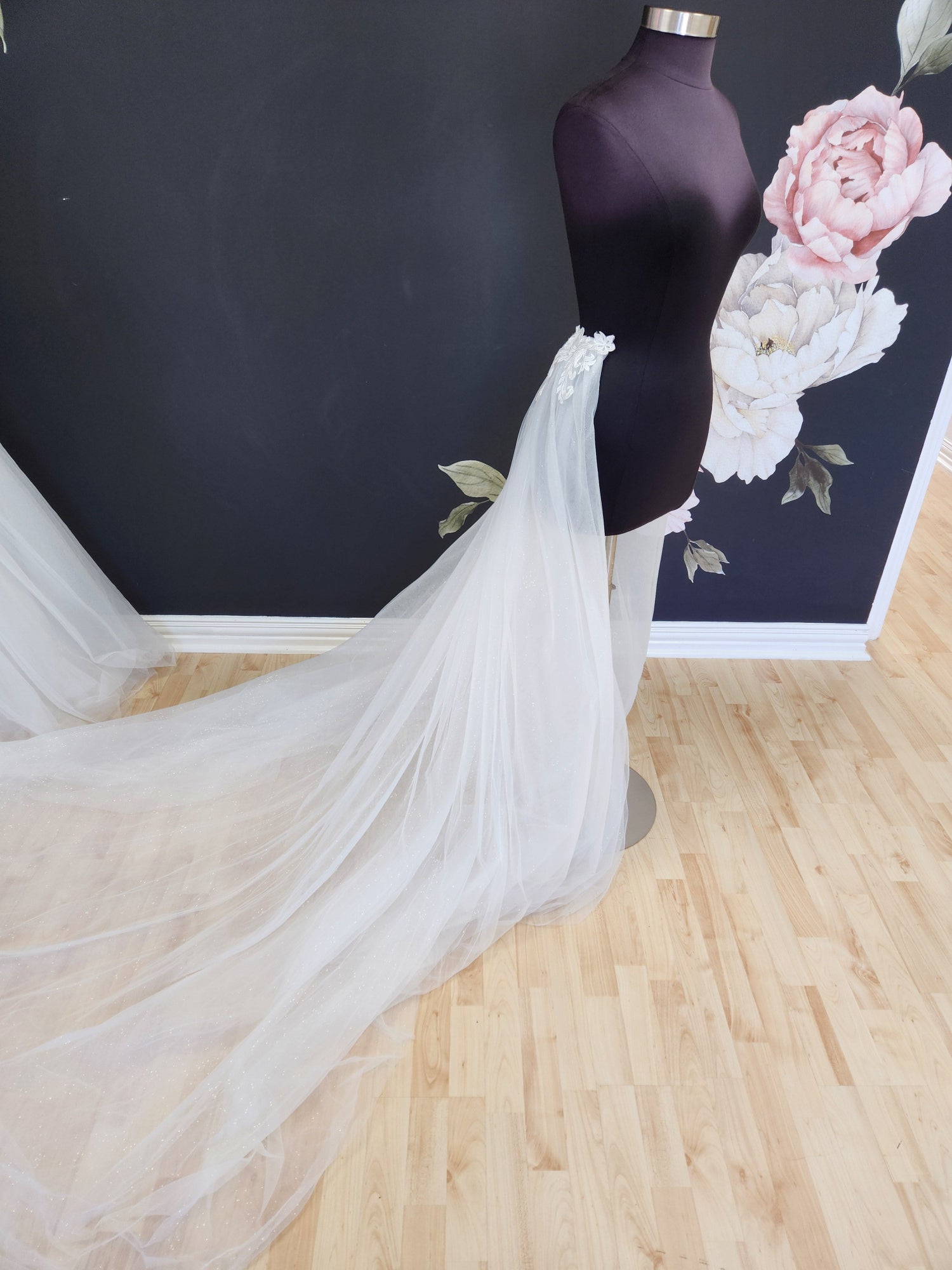 Glitter Tulle Detachable Half Skirt Wedding Dress Skirt