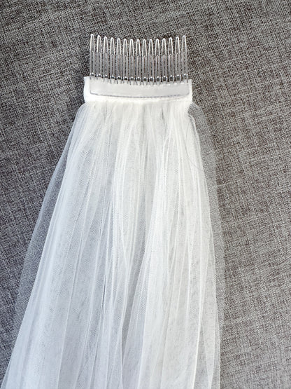 Classic Tulle Veil White Ivory Wedding Veil Bridal Veil  - Available in Multiple Lengths