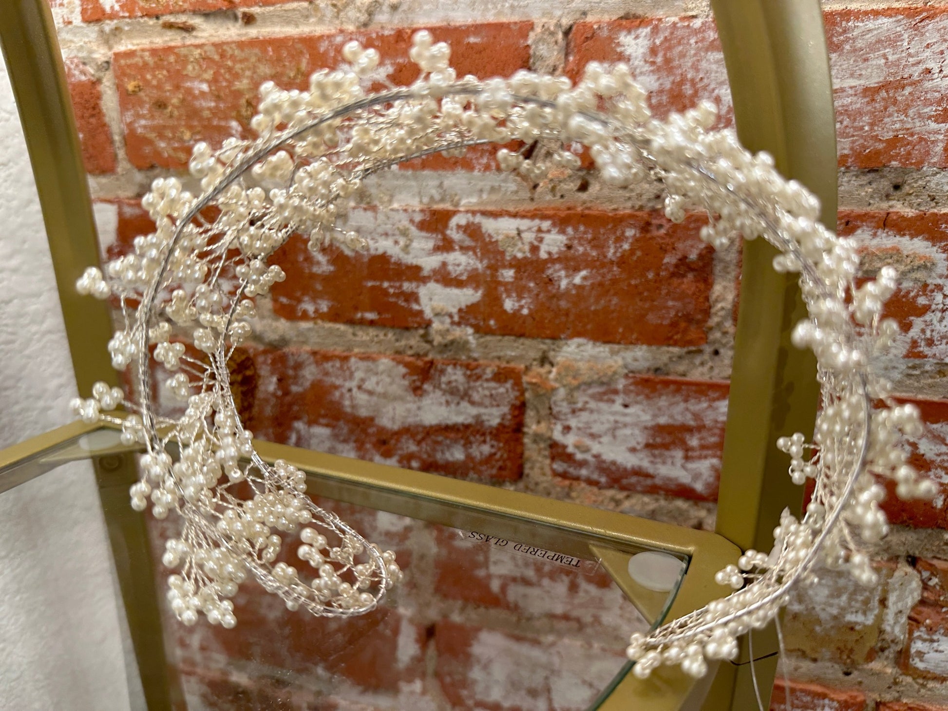 Pearl Wide Headband Wedding Crown