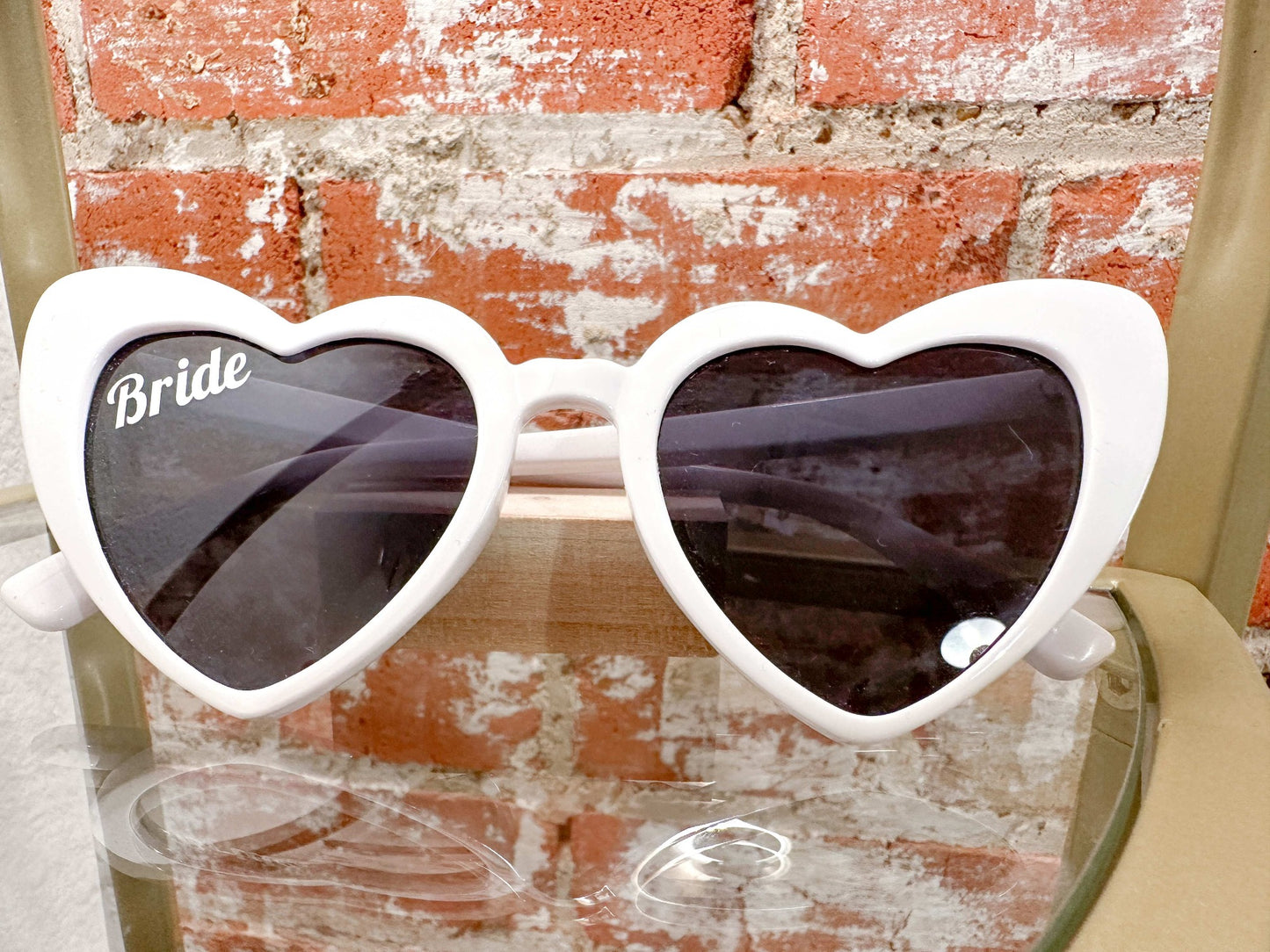 Retro Heart Bride Sunglasses - Heirloom Bridal Company