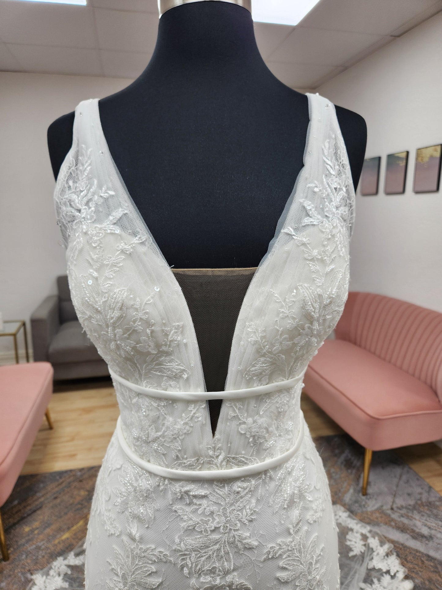 Lillian West 66232LND Wedding Dress