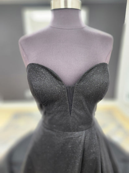 Black Glitter Wedding Dress