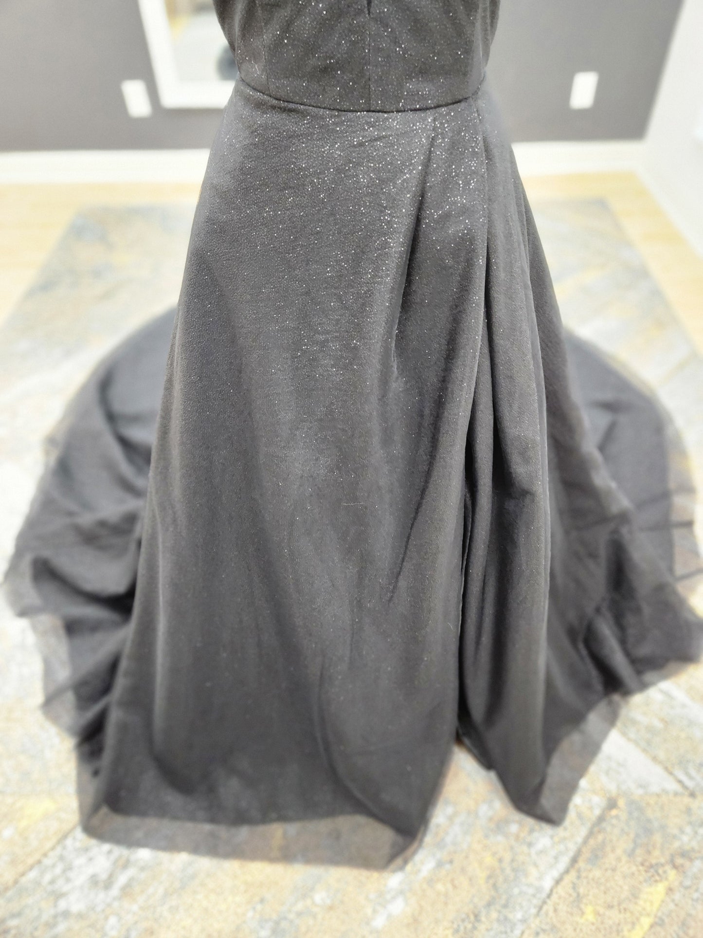 Black Glitter Wedding Dress