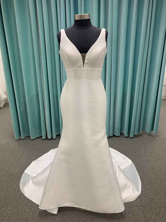 Fit and flare Mikado Wedding Dress