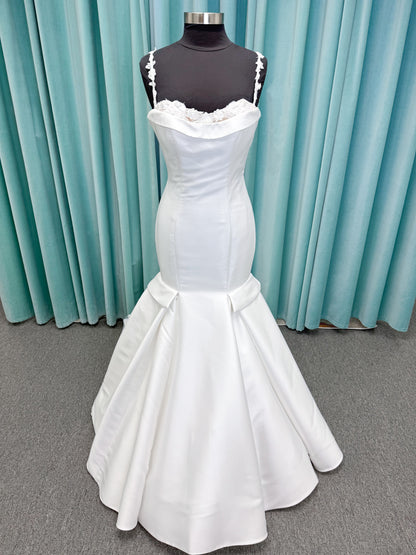 Morilee Style 2992 Renni Sweetheart Mikado Mermaid Wedding Dress with Detachable Long Sleeves