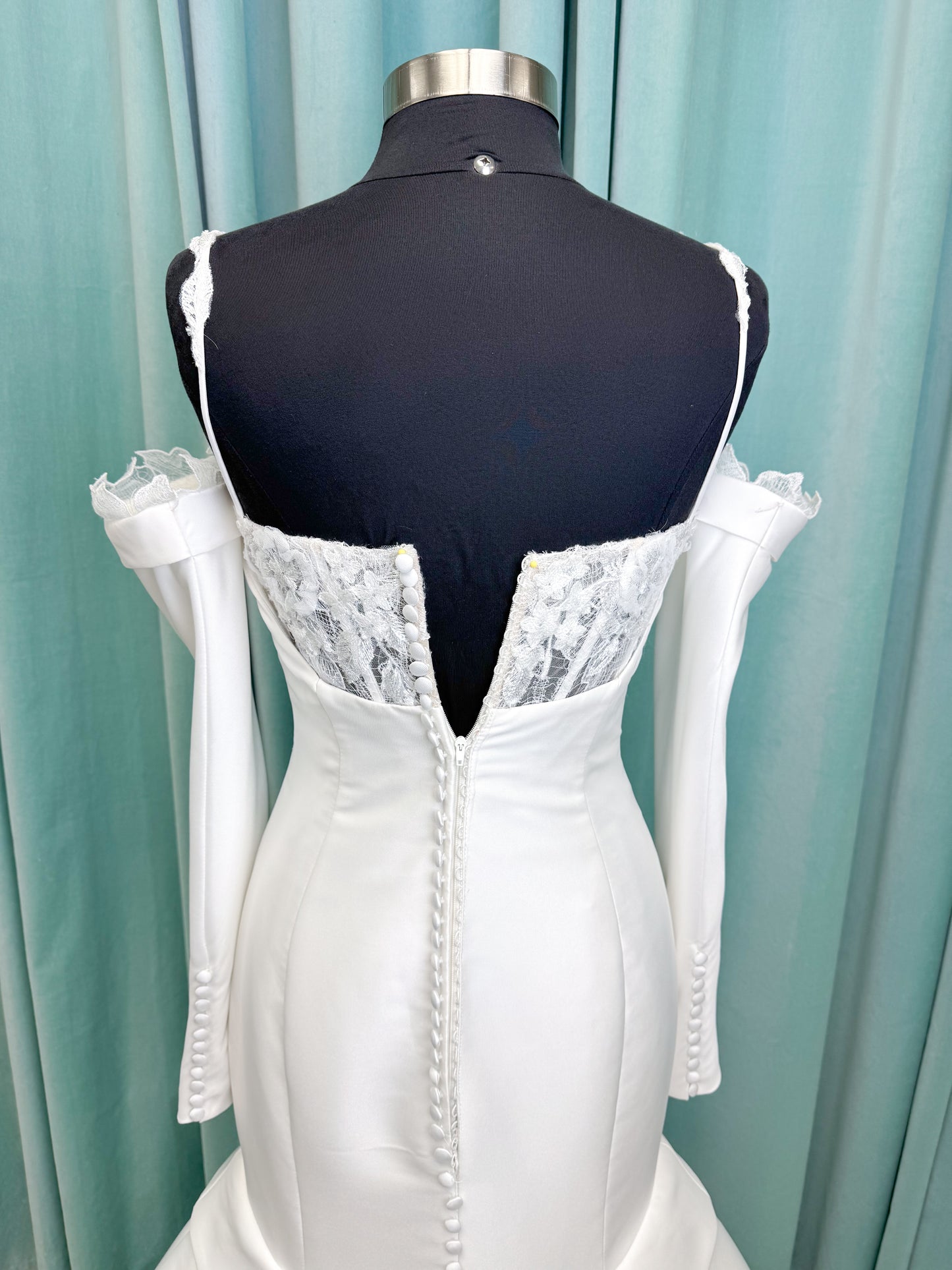 Morilee Style 2992 Renni Sweetheart Mikado Mermaid Wedding Dress with Detachable Long Sleeves