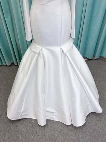Morilee Style 2992 Renni Sweetheart Mikado Mermaid Wedding Dress with Detachable Long Sleeves
