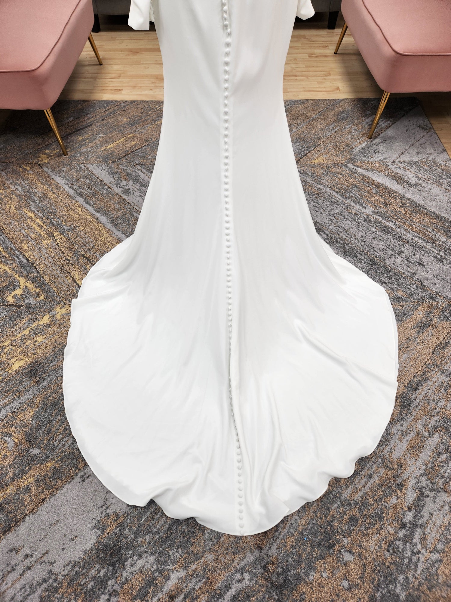 Long Sleeve with Corset Style Top Wedding Dress