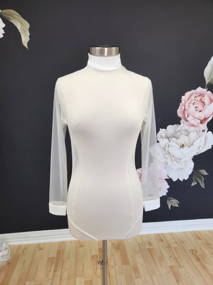 Tulle Long Sleeve Bodysuit