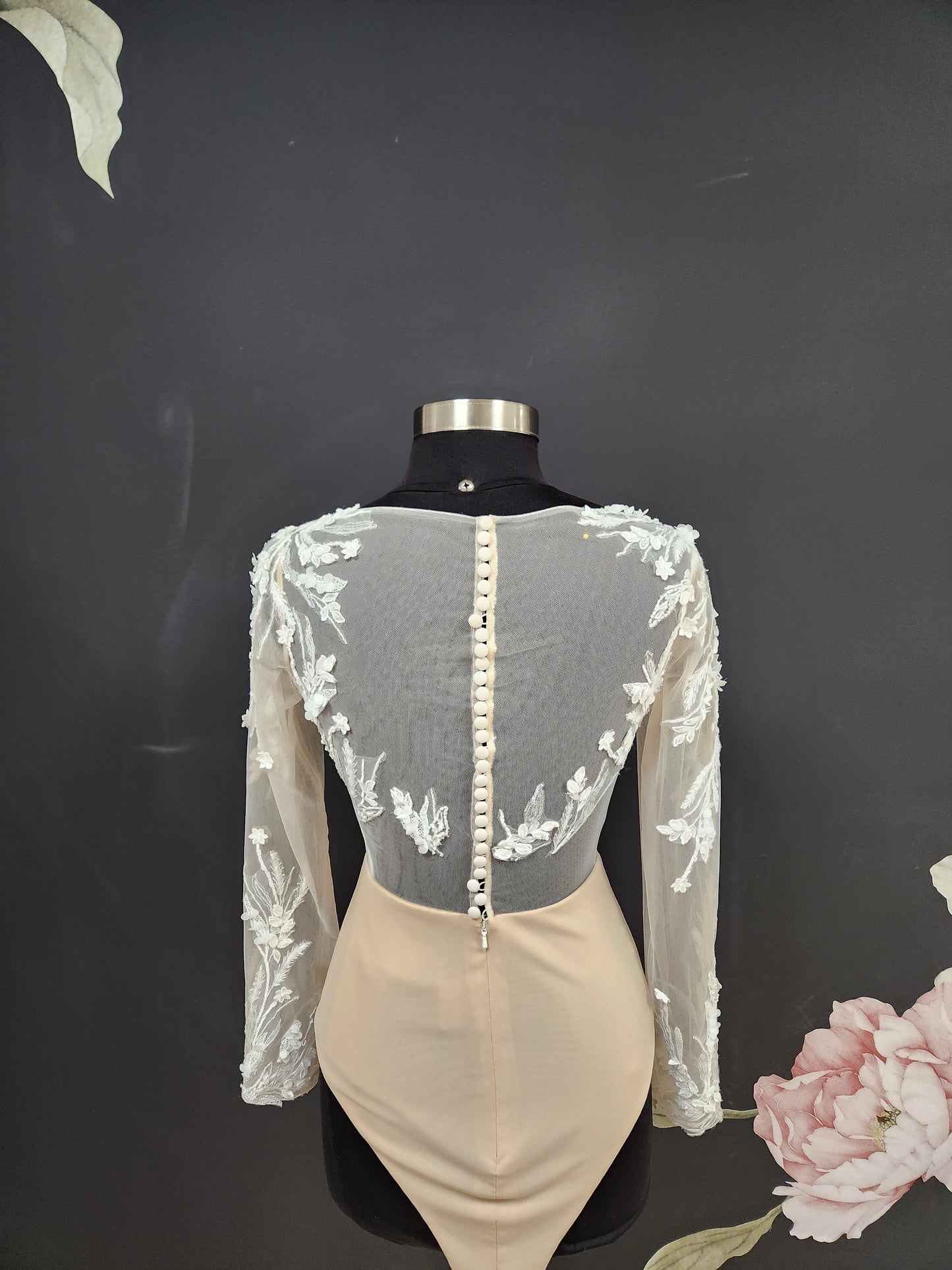 3D Lace Long Sleeve Bodysuit