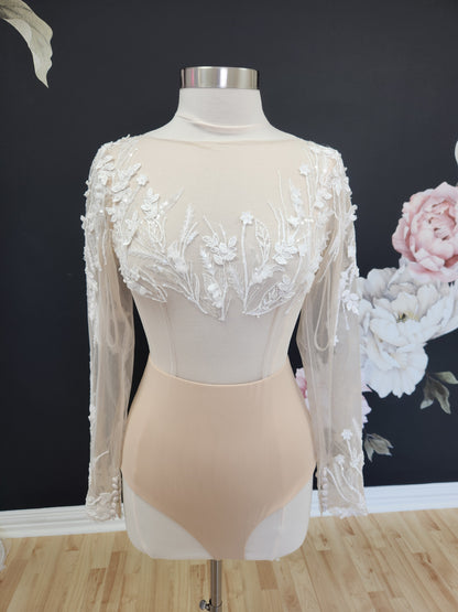 3D Lace Long Sleeve Bodysuit