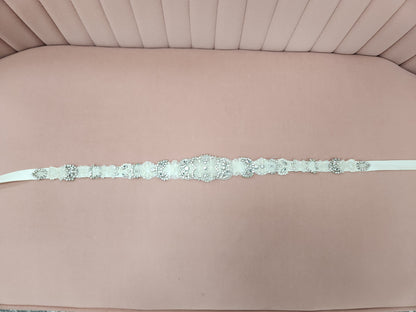 Rhinestone and beaded Belt