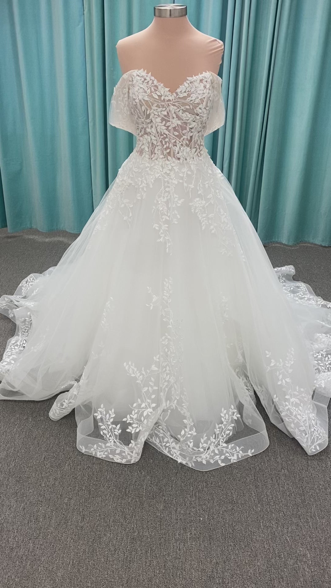 Nasrin E313 Allure Abella Lace Ballgown