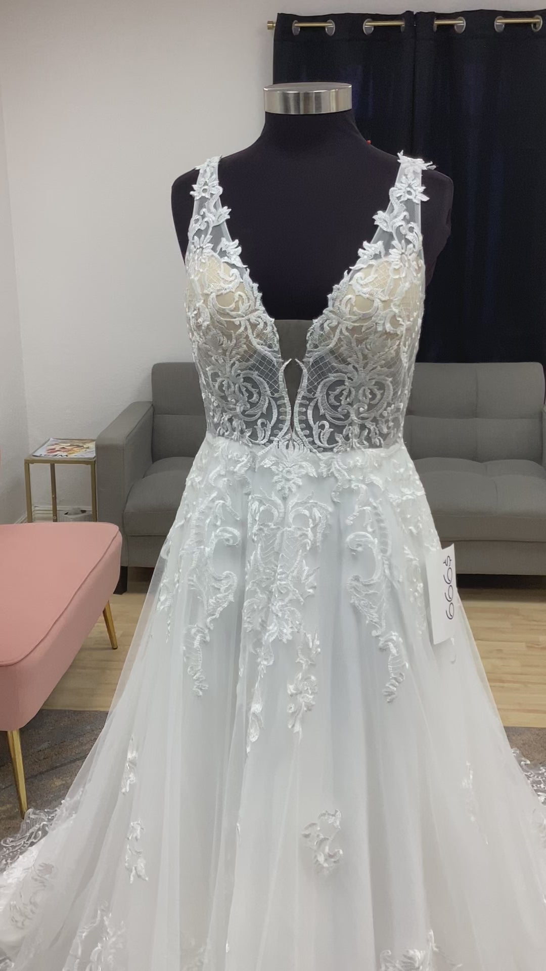 Western lace A-line Wedding Dress